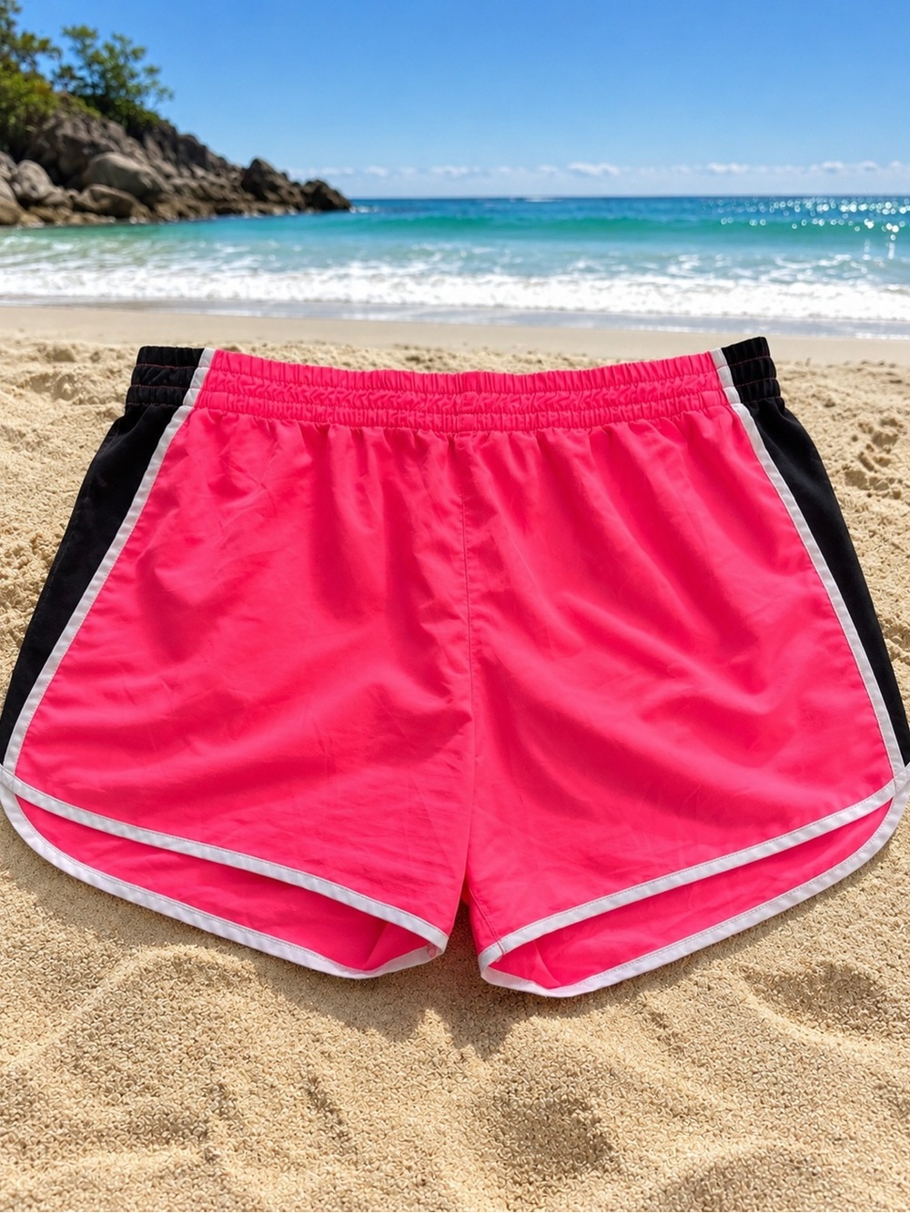 Women's Neon Pink Athletic Shorts